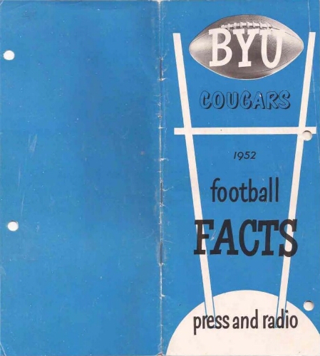 Media Guide Football 1952 Media Guide Football 1952